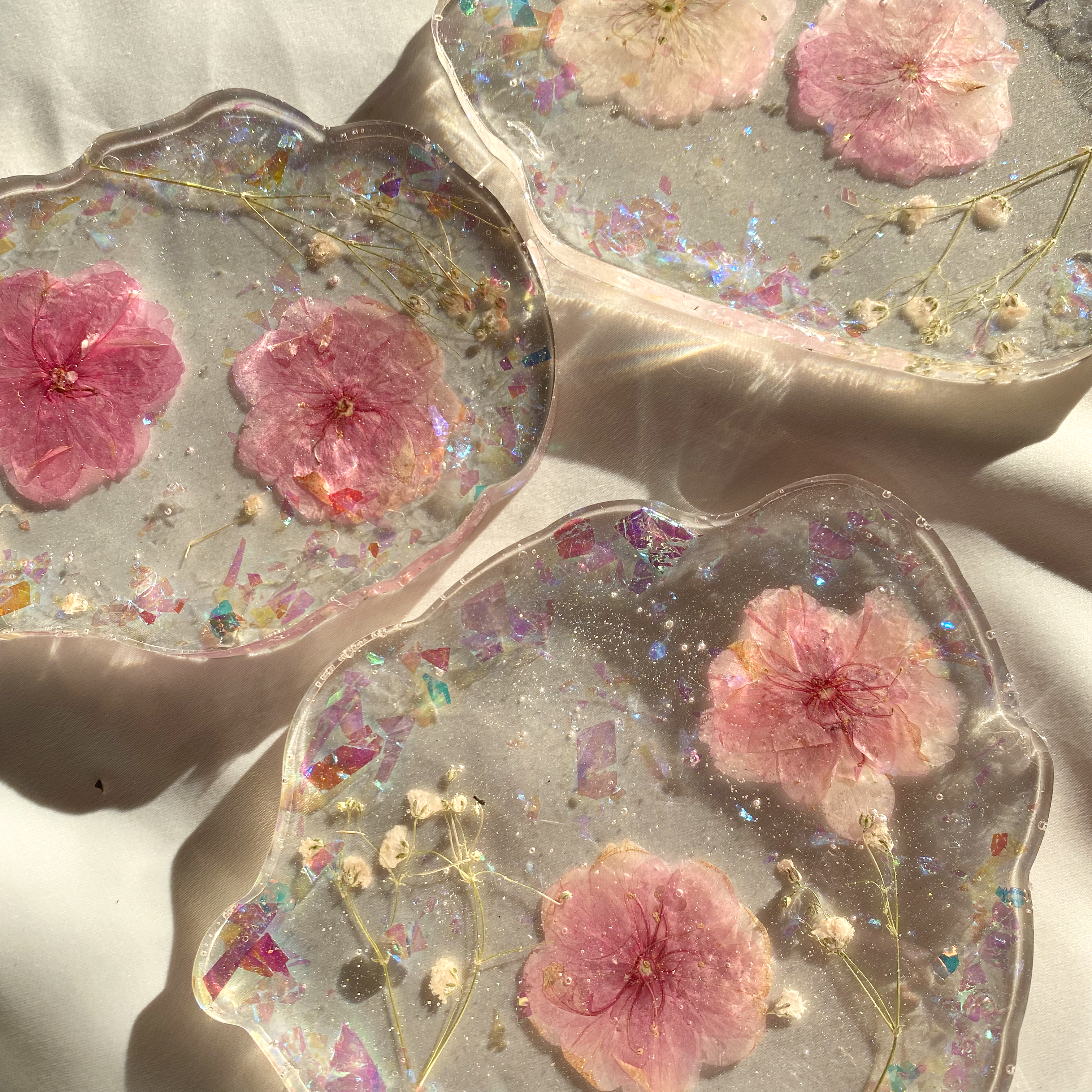 Floral Resin Coaster